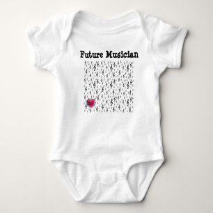 Musical Lifetimes Future Musician Baby Treble Clef Baby Bodysuit