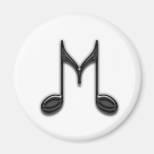 Musical "M" Letter Magnet