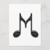 Musical "M" Letter