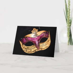 musical mask card