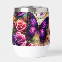 Musical Melody & Butterfly Water Bottle