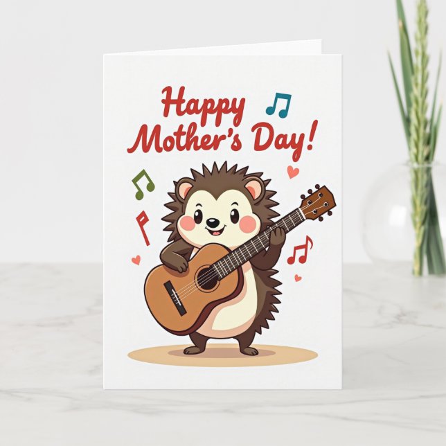 Musical Mothers Day Critter Card (Front)