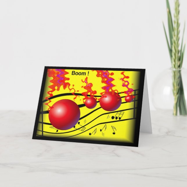 Musical Motif Greeting card (Front)