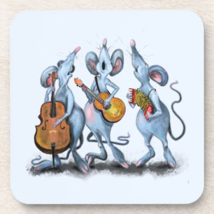 Musical Mouses Funny Coaster