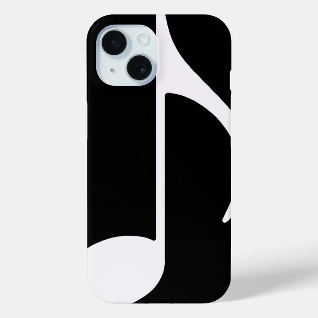musical note ~ black Case-Mate iPhone case (Back)