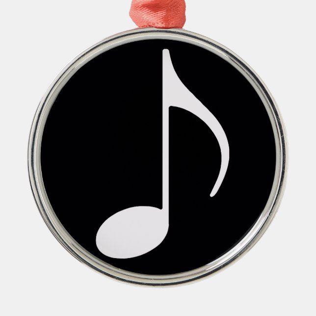 musical note ~ black metal tree decoration (Front)