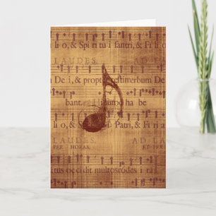 Musical Note Card