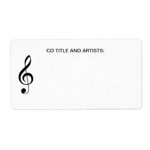Musical Note CD Music Title and Artist Organiser