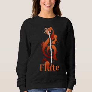 Musical Note Flute Flutist Musician Sweatshirt