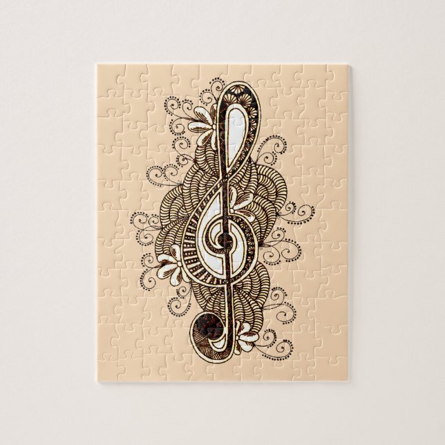 Musical Note Jigsaw Puzzle (Vertical)