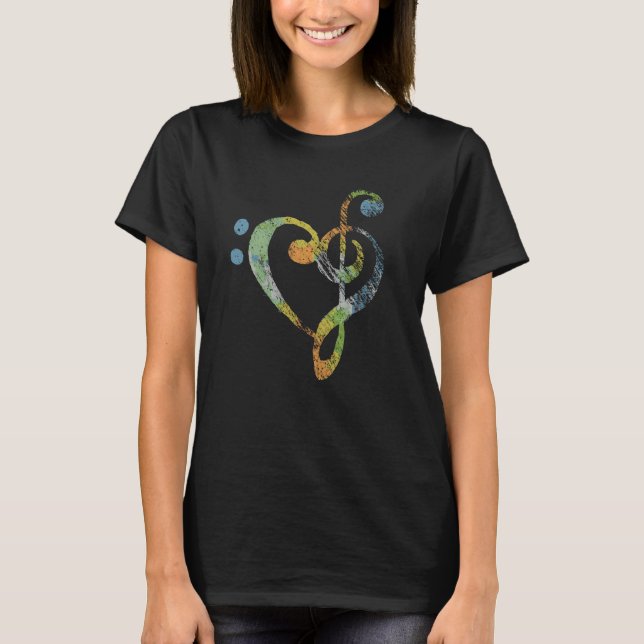 Musical Note Music Lover Musician T-Shirt (Front)