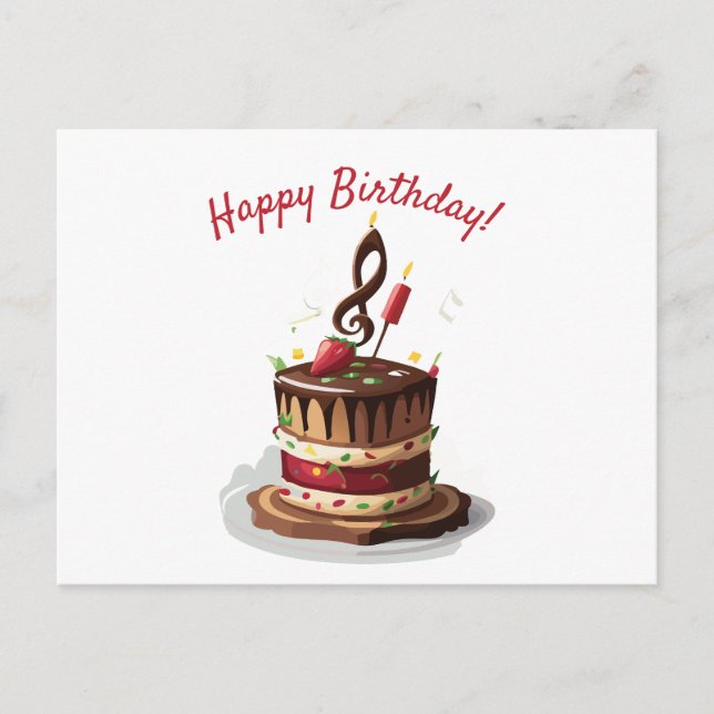 Musical Note Postcard (Front)