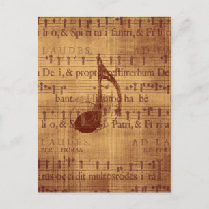 Musical Note Postcard