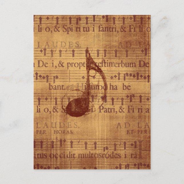 Musical Note Postcard (Front)