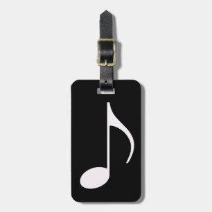 Musical note to travel luggage tag