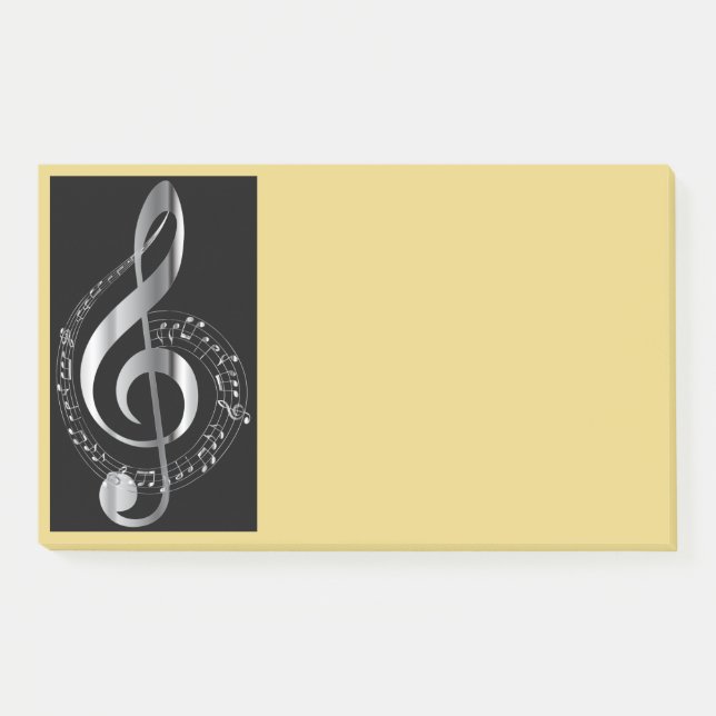 Musical Note Treble Clef Yellow or any Colour (Front)