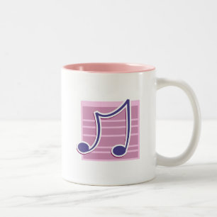 Musical Note Two-Tone Coffee Mug