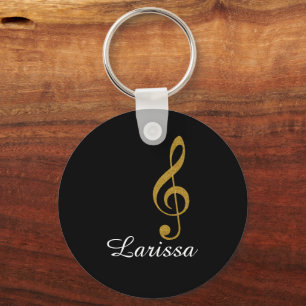 musical note with name key ring