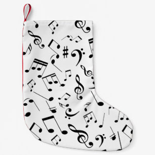 Musical Notes 3 Small Christmas Stocking