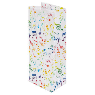Musical Notes 4 Wine Gift Bag