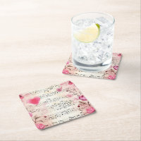 Musical Notes and Roses Vintage Design