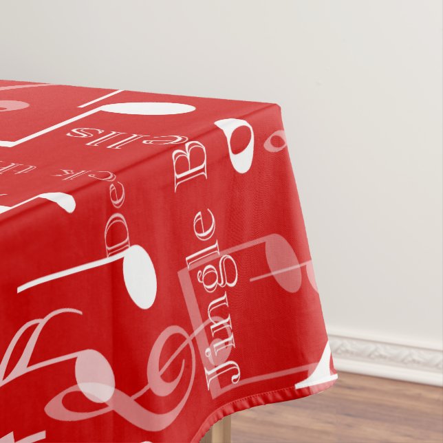 Musical Notes and Symbols, Christmas Carols Tablecloth (In Situ)