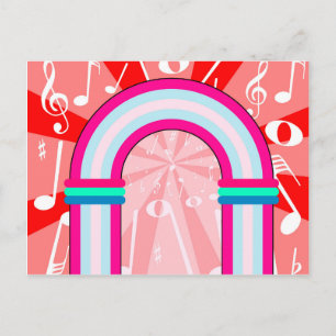 Musical Notes Archway Postcard