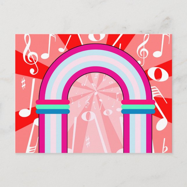 Musical Notes Archway Postcard (Front)