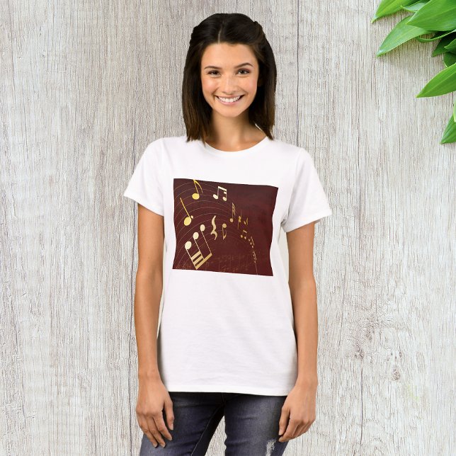 Musical Notes Background T-Shirt (Creator Uploaded)