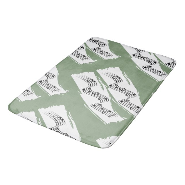 Musical notes bath mat (Angled)