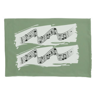 Musical notes bath pillow case