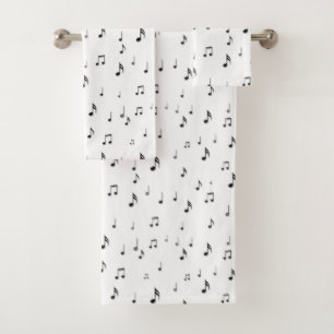 Musical Notes Bath Towel Set