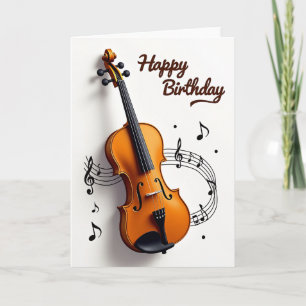 Musical Notes Birthday Card