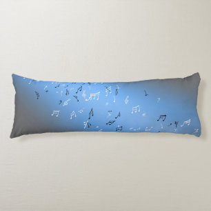 Musical Notes Blue Moon Body Cushion