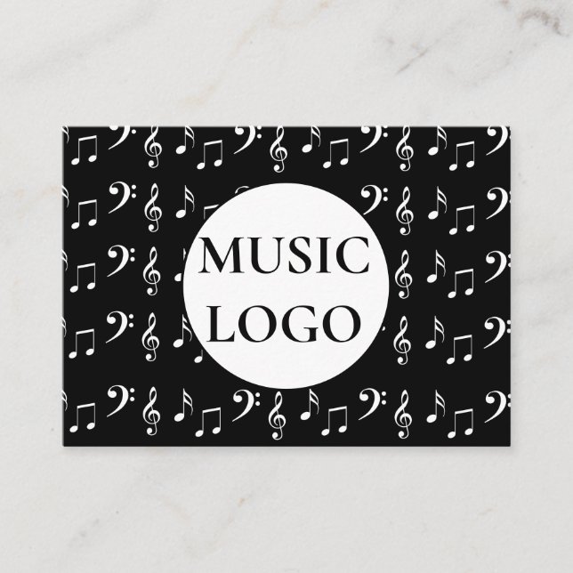 Musical Notes  Business Card (Front)