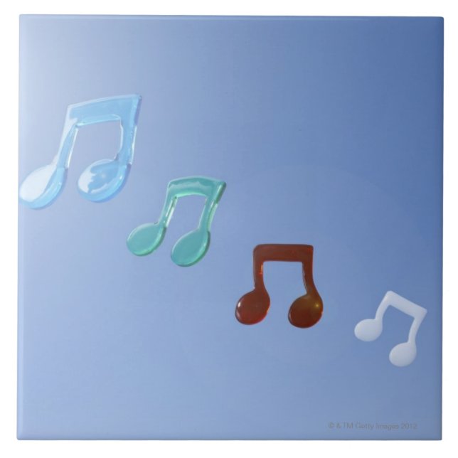 Musical Notes Ceramic Tile (Front)