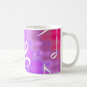 Musical notes coffee mug