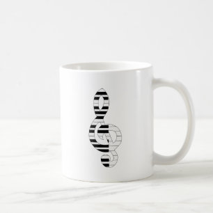 musical notes coffee mug