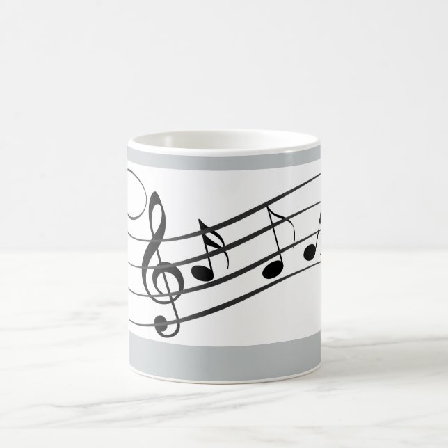 musical notes coffee mug (Center)