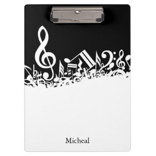 Musical Notes Customisable Clipboard