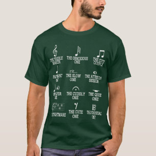 Musical Notes Definition Humour Funny Music girl T-Shirt