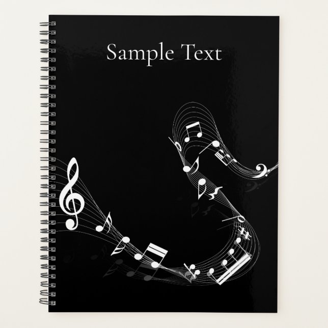 Musical Notes Design  Planner (Front)