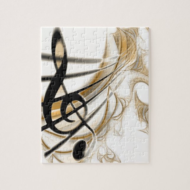 Musical Notes Elegant Jigsaw Puzzle (Vertical)