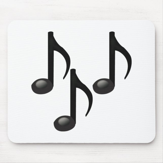 Musical Notes - Emoji Mouse Pad (Front)