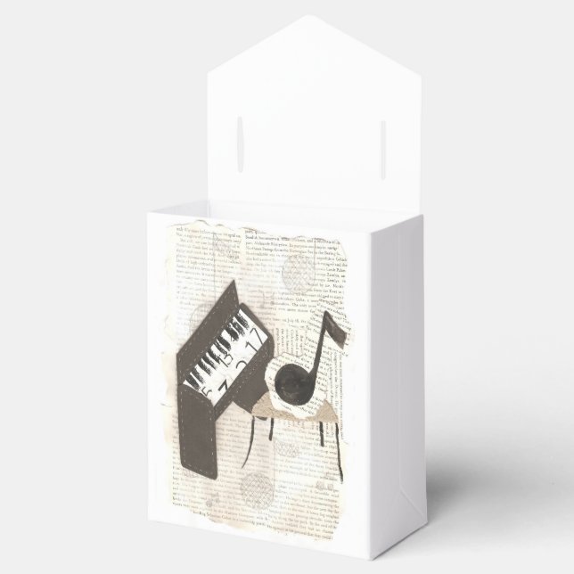 Musical Notes Giftbox Favour Box (Opened)