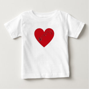 Musical notes in the heart, T-Shirt