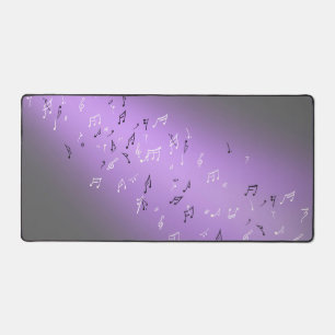 Musical Notes in the Moonlight Desk Mat