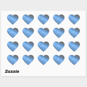 Musical Notes in the Moonlight Heart Sticker