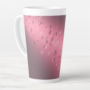 Musical Notes in the Moonlight Latte Mug