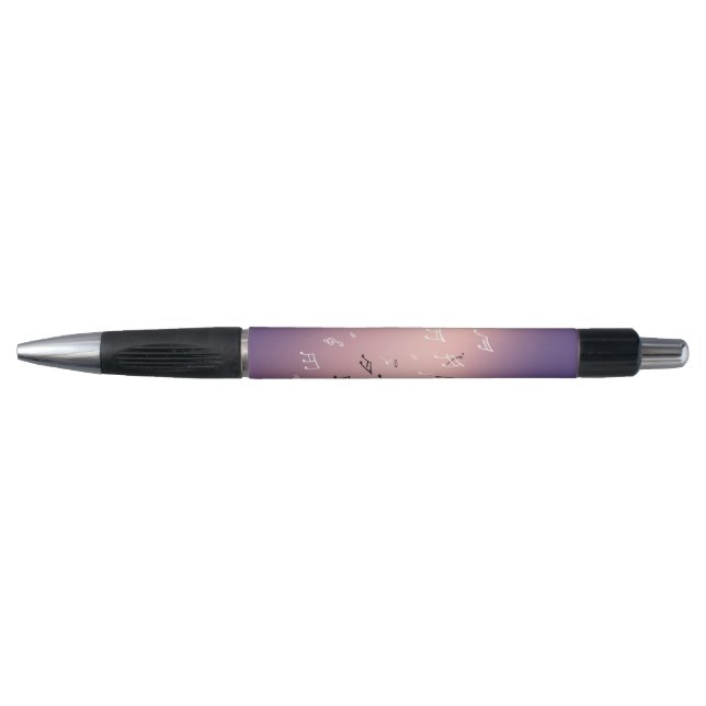Musical Notes in the Moonlight Pink Lilac (Front)